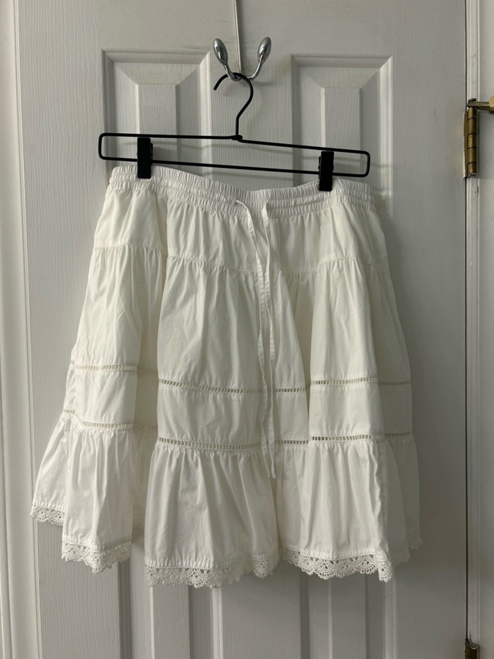 Cotton Eyelet Skirt